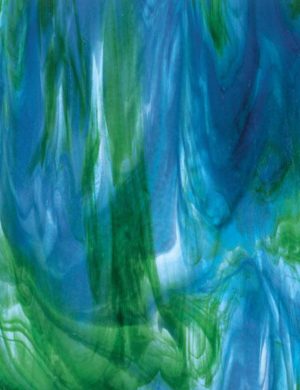 Azure Blue Opalescent, Jade Green Opalescent, Neo-Lavender Shift Transparent 3+ Color Mix
