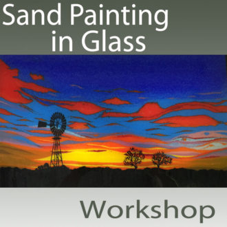 Sand Painting in Glass