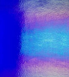 Deep Royal Blue Transparent, Iridescent, Rainbow