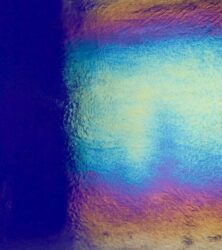 Midnight Blue Transparent, Iridescent, Rainbow