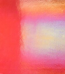 Cranberry Pink Transparent, Iridescent, Rainbow