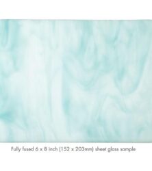 Opaque White Opalescent, Turquoise Blue Opalescent 2-Color Mix
