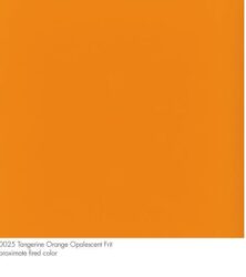 Tangerine orange Opalescent, Frit