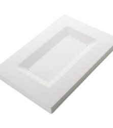 Soft-Edged Platter Long, 14.25 x 9.75 in (362 x 210 mm); inside, 10.25 x 5.5 in (260 x 140 mm),, Slumping Mould
